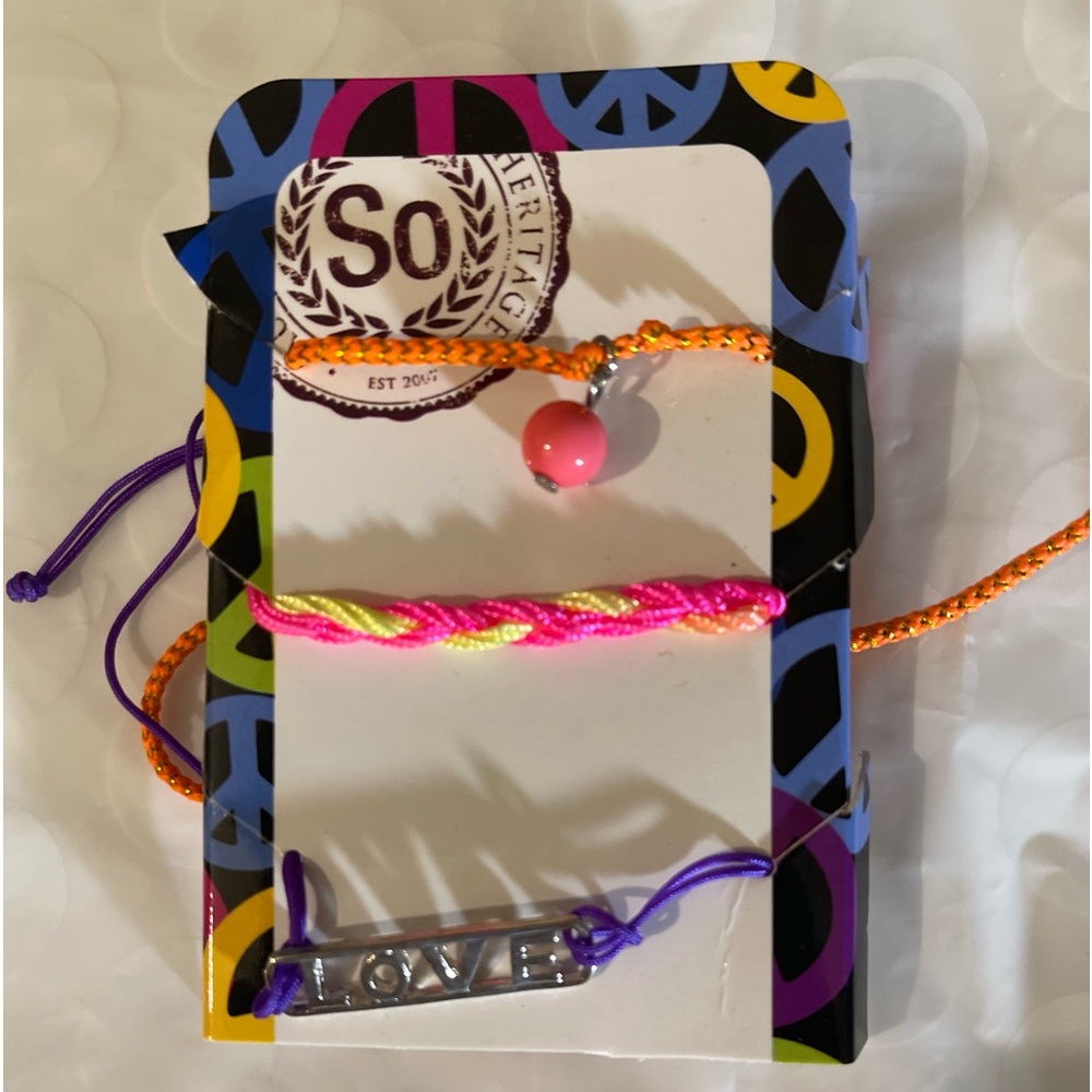 Earrings! 9 pairs are fun colors & bracelets too 6 of them.